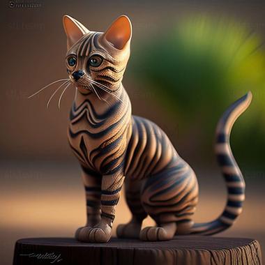 3D model Toyger cat (STL)